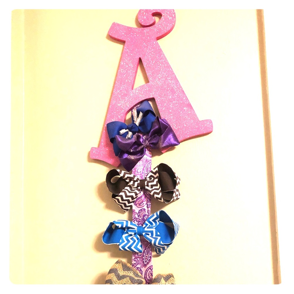 Letter A Bow Holder